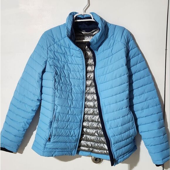 Light Blue Quilted Jacket - Picture 1 of 3